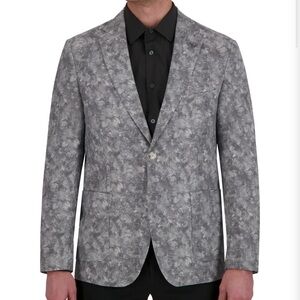 Report Collection Single Breasted 1/2 Lined Sport Coat in Grey Size 44, NWT